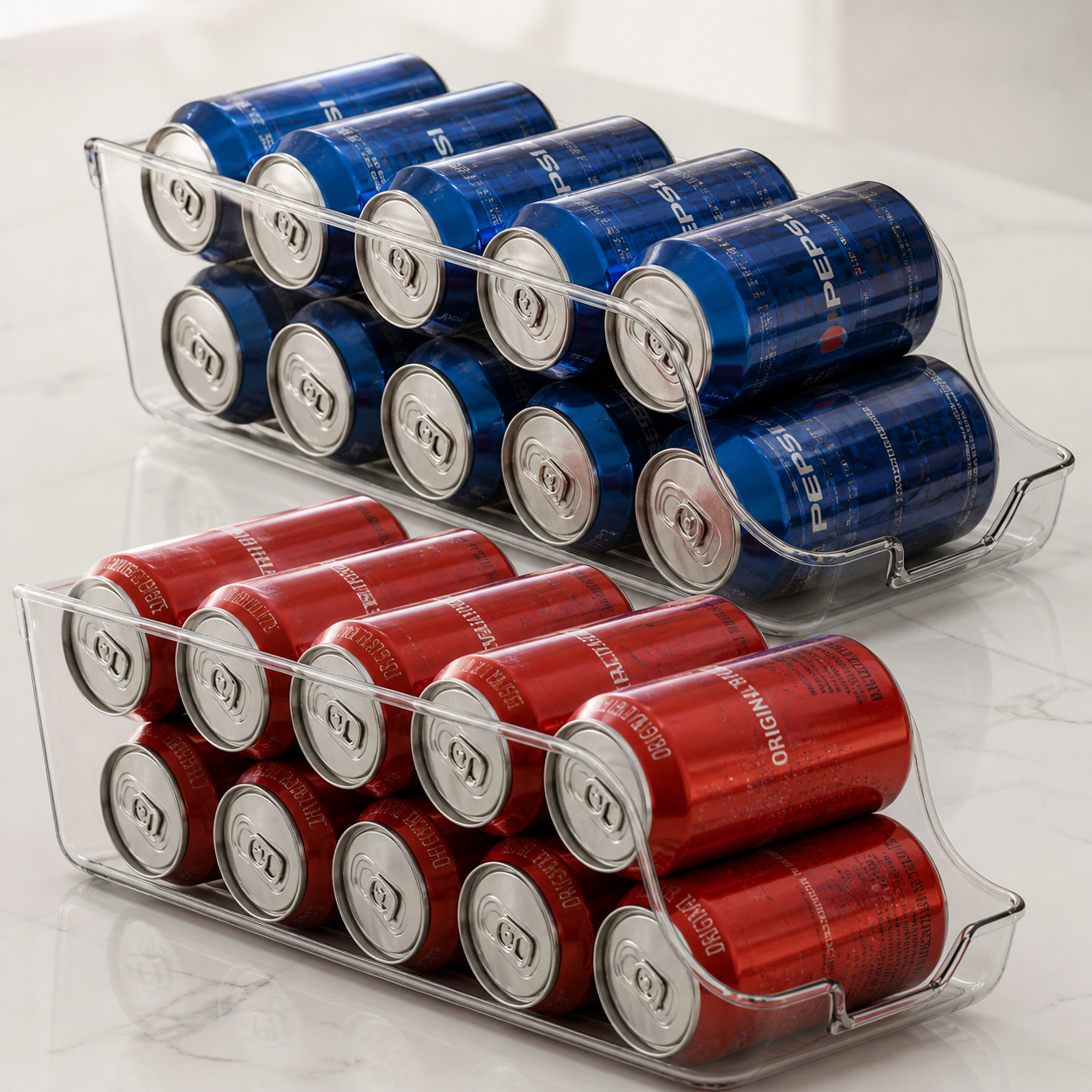 Distributeur de Canettes pour Réfrigérateur — Rangement Automatique
