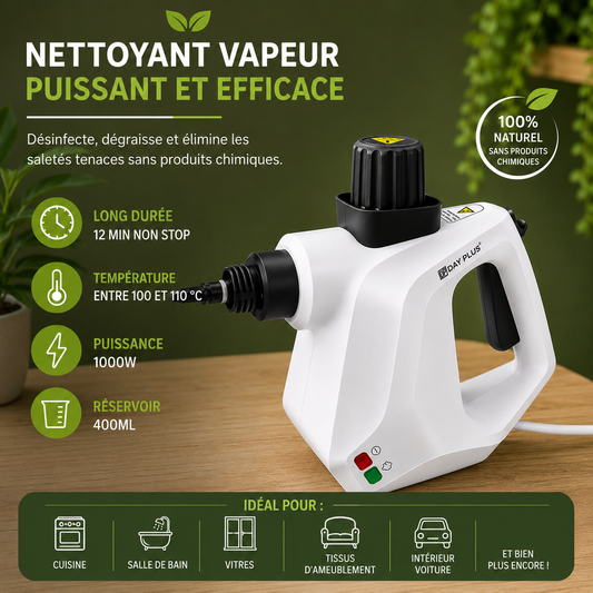 Nettoyeur Vapeur Portable 1000W