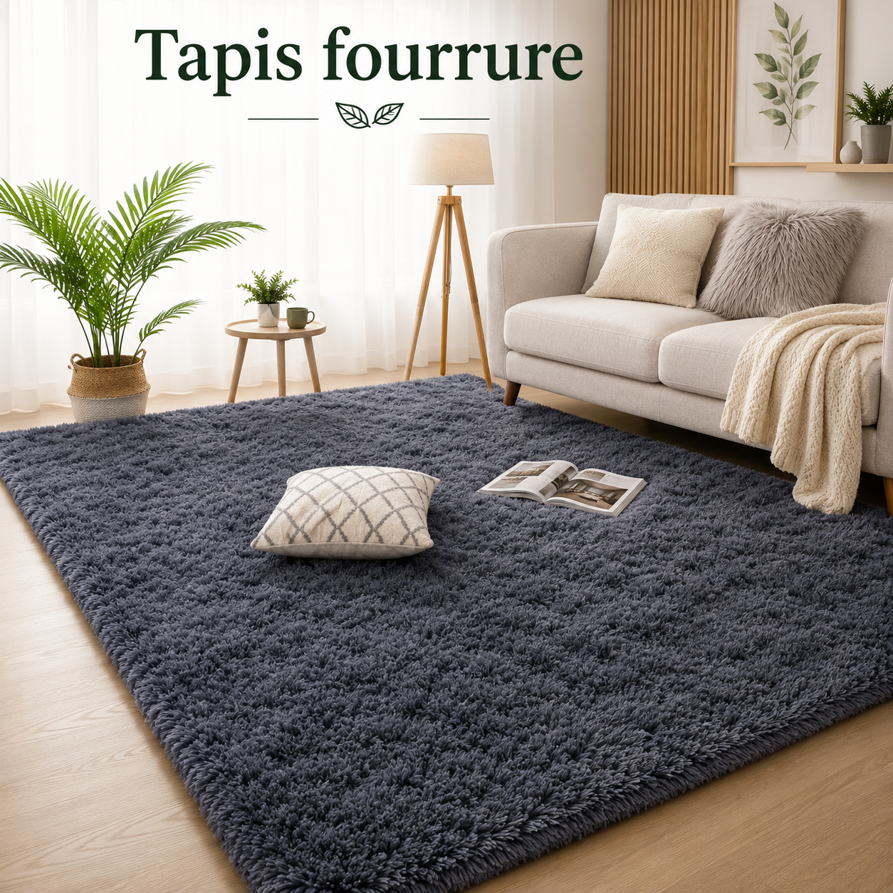 Tapis fourrure doux