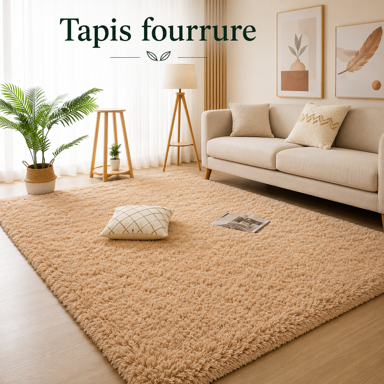 Tapis fourrure doux