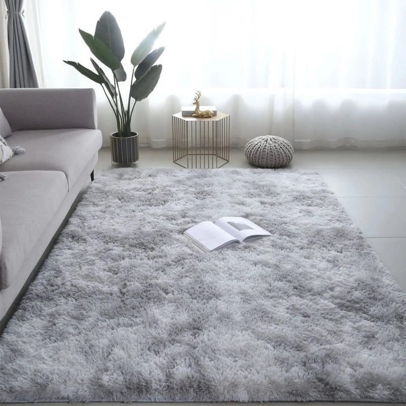 VIKAMA Luxury Long Velvet Carpet Soft Anti slip Plush Floor Mat Bedroom Living Room Warm Home Decoration Carpet