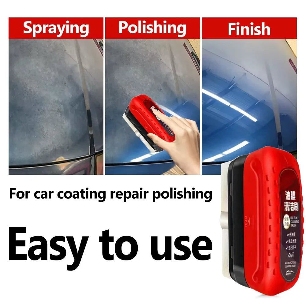 Say goodbye to oil films。Capacity 120ml。Make your car glass transparent with unobstructed visibility