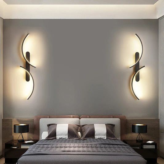 Wall Lamp LED C Shape Minimalist Wall Sconce Modern Simple for Home Decor Perfect Lighting Living Room Bedroom Hallway Office