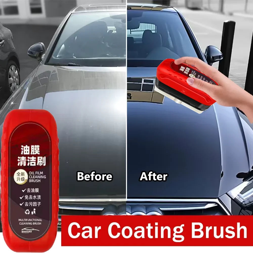 Say goodbye to oil films。Capacity 120ml。Make your car glass transparent with unobstructed visibility