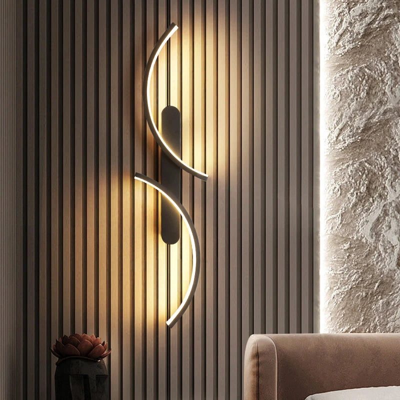 Wall Lamp LED C Shape Minimalist Wall Sconce Modern Simple for Home Decor Perfect Lighting Living Room Bedroom Hallway Office