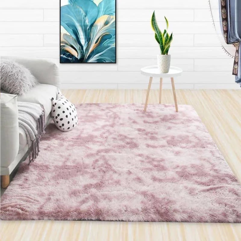 VIKAMA Luxury Long Velvet Carpet Soft Anti slip Plush Floor Mat Bedroom Living Room Warm Home Decoration Carpet