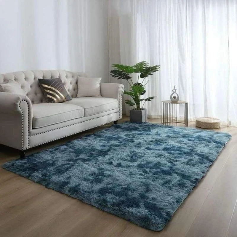VIKAMA Luxury Long Velvet Carpet Soft Anti slip Plush Floor Mat Bedroom Living Room Warm Home Decoration Carpet