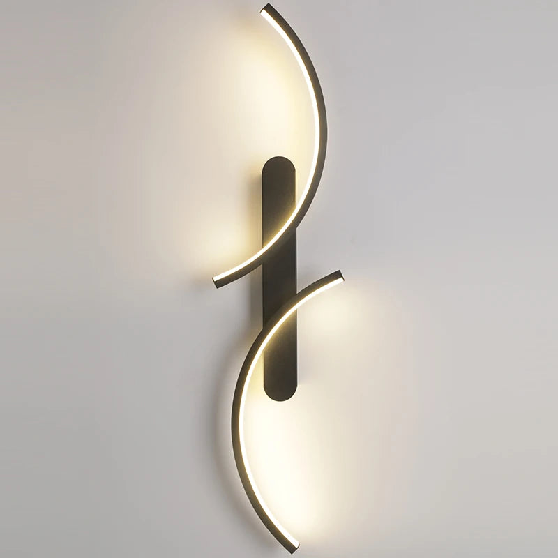 Wall Lamp LED C Shape Minimalist Wall Sconce Modern Simple for Home Decor Perfect Lighting Living Room Bedroom Hallway Office